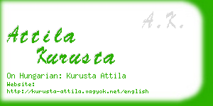 attila kurusta business card